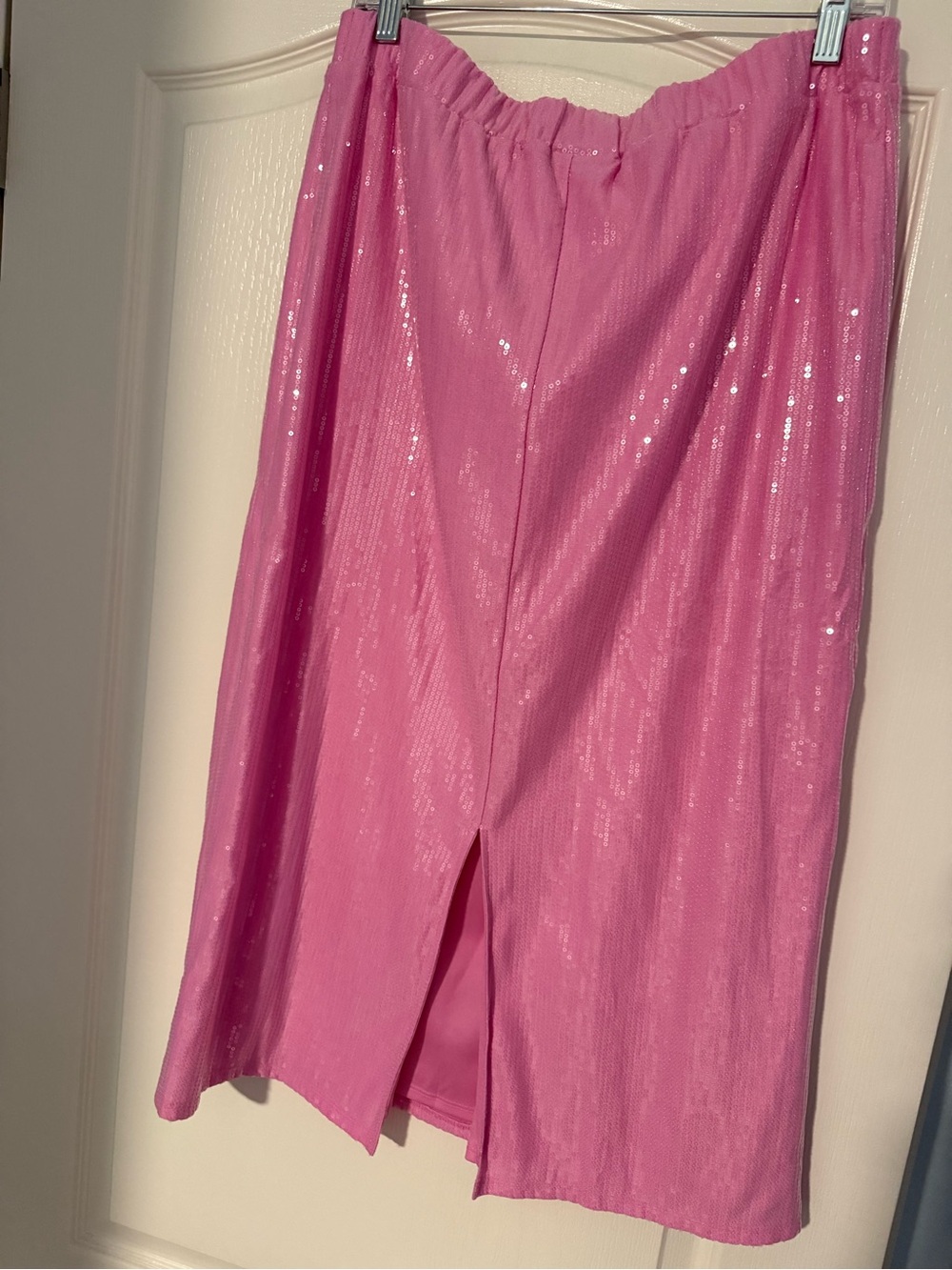 St. John's Bay Pink Sequin Midi Skirt - Picture 2 of 3